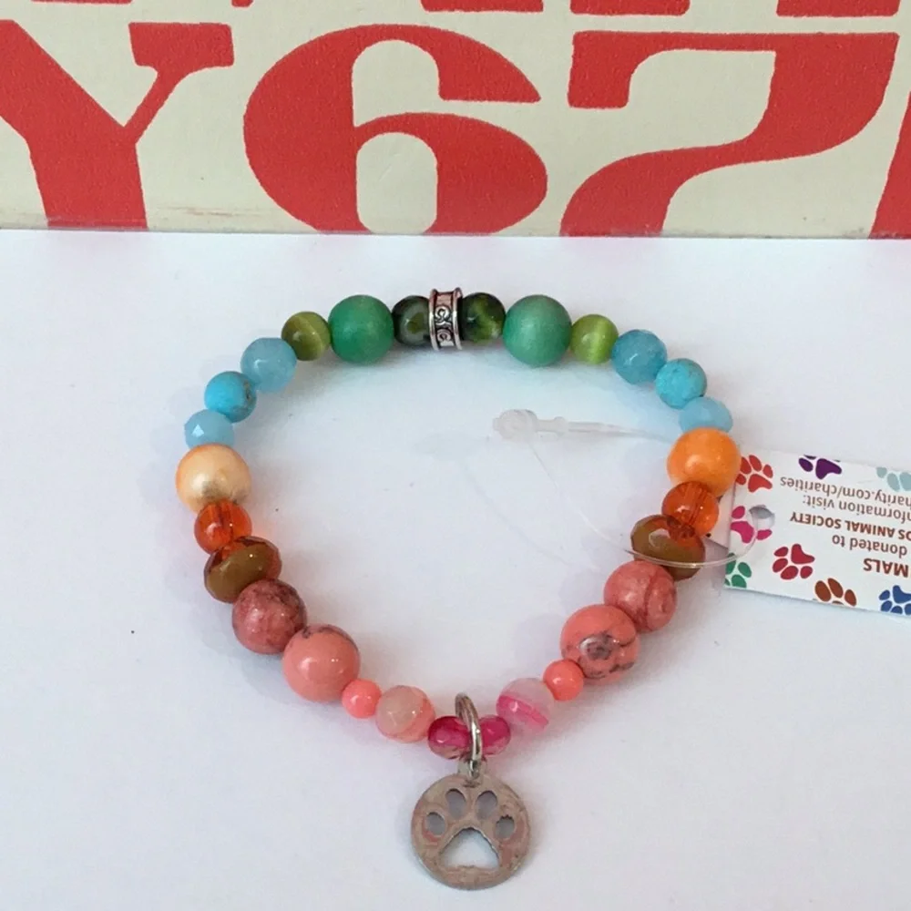 Chavez for Charity Dog Charm Bracelet, NWT